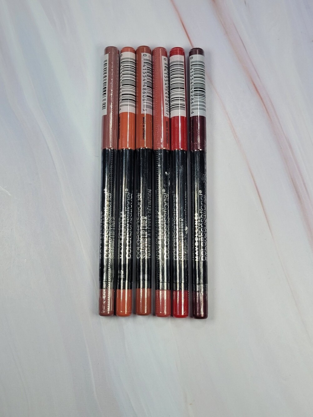 6 Piece Maybelline Color Sensational Shaping Lip Liner Bundle NEW!